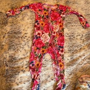 Posh Peanut Ruffled Footie Pajama’s 12-18 Months